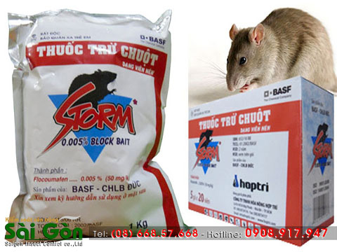 Cách sử dụng thuốc diệt chuột Storm an toàn