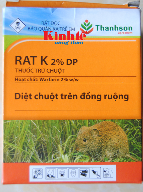 Đặc tính của thuốc diệt chuột RAT-K chống đông máu